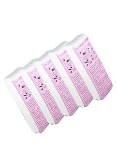 Buy Pack of 5 Depilatory Hair Removal Wax Paper Set (Per Pack 100 Piece) in UAE