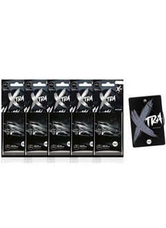 Buy 5 Piece Aroma X TRA Car Air Freshener Silver in Saudi Arabia