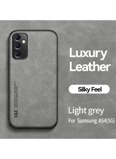 Buy Case for Samsung A54 5G Cover Bumper Built-in Metal Plate Light Grey in UAE