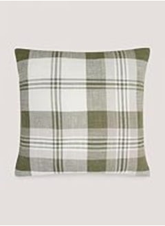 اشتري Matalan Green Woven Check Cushion, 43 x 43 cm Size في مصر