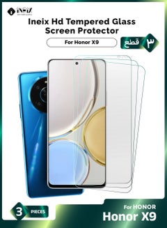 Buy 3-PiecesTempered Glass Screen Protector For Honor X9-Clear in Saudi Arabia