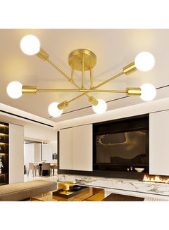 Buy Modern Chandelier Simple Home Decor Lighting LED Bulbs Ceiling Lamp For Bedroom Dining Room Living Room Pendant Lamp in Saudi Arabia
