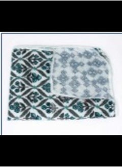 اشتري Reversible baby dohar greenish blue and grey pattern في الامارات