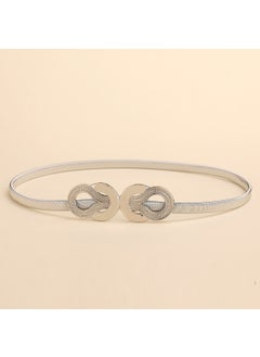 Buy Fashion Clover Belt Dress Accessory Elastic082-Silver 082-Silver in UAE