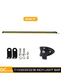 Buy Car LED single row strip spotlight 36 light 108W yellow light off-road vehicle modified roof light Middle Net Light38inch 36 lights 108W 38inch 36 lights 108W in Saudi Arabia