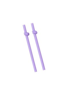 Buy Silicone Baby Straws 2 Pack - Safe, Reusable Straws for Motor Skills Development - Dishwasher Safe Convenience in UAE