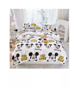 اشتري 3D Comforters Queen Size Cartoon characters bedding set with fixed duvet insert, fitted bedsheet and pillowcase, 4-Pieces set QU5 في الامارات