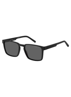 Buy Men's Polarized Rectangular Shape  Sunglasses TH 2088/S GREY 44 - Lens Size: 43.8 Mm - Mtt Black in Saudi Arabia