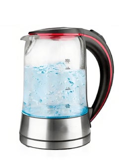 Buy Clear Glass Electric kettle With Indicator light 1.7 litres in Saudi Arabia