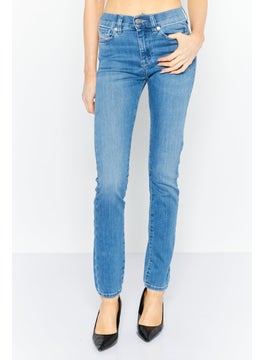 Buy Women Super Skinny Fit Washes Stretchable Jeans, Light Blue in UAE