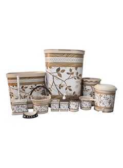 Buy Carmen Printed Bathroom Set 11 Pcs  XL in Egypt