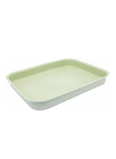 Buy Non-Stick Aluminum Rectangular Roasting Pan Light Green in Saudi Arabia