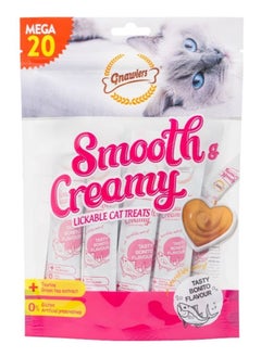 اشتري Gnawlers Smooth & Creamy Lickable Cat Treats (20pcsx15g) Bonito Flavour في الامارات