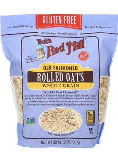 Buy Old Fashioned Rolled Oats Whole Grain Gluten Free 907g in UAE