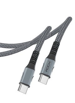 Buy Rock Type-C cable, Durable Naylon Charging Cable in Saudi Arabia