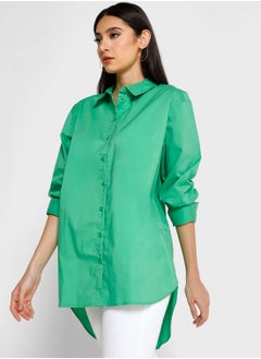 Buy Button Down Longline Shirt in UAE