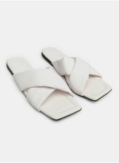 Buy Wide Cross Strap Slippers in Egypt