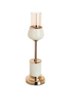 Buy Gold metal candle holder 36 cm in Saudi Arabia