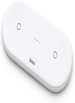 Buy HOCO CW23 - Caricabatteria rete Dual Wireless Fast Charger Bianco - White in Egypt