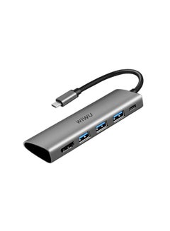 Buy Alpha 5 In 1 USB-C Hub A531H - Gray in UAE