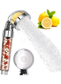 Buy New Vitamin C Filter Shower Head With 3 Random Replacement Perfumes Handheld Water Saving Shower Head High Pressure Filter Shower Head Filter Can Remove Chlorine From Dry Skin And Hair in UAE