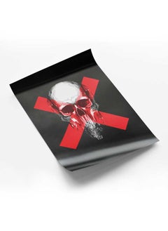 Buy Poster Painting Art With Four Separate Pieces Of Double-Sided Stickers X Skull  For Home Bedroom Living Room And Office Decor in Saudi Arabia