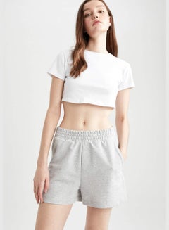 Buy Regular Fit Reversible Thin Sweatshirt Fabric Shorts in UAE