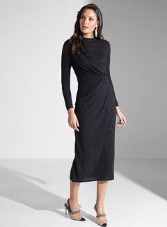 Buy Ruched Detail Shift Dress in UAE