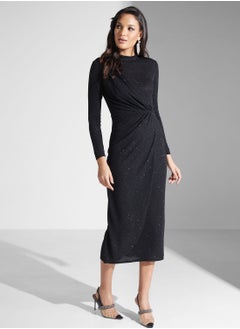 Buy Ruched Detail Shift Dress in UAE