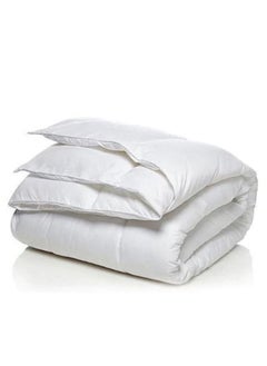 Buy Microfiber Single Size Soft Duvet White 160x210 cm in UAE