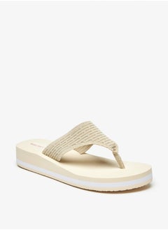 Buy Women's Textured Flip Flops in UAE