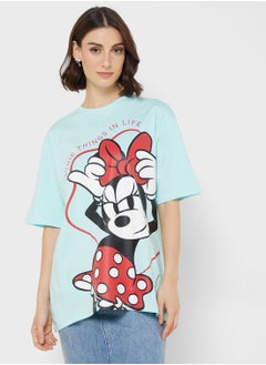 Buy Minnie Oversize Graphic T-Shirt in UAE