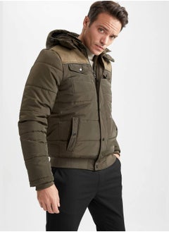 Buy Man Slim Fit Hooded Jacket in Saudi Arabia