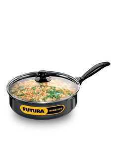 Buy Curry Pan Non Stick Saute Pan With Glass Lid Deep Pan For Frying 3.25 Litre in UAE