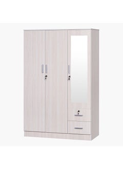 اشتري Bella 3-Door Wardrobe With 2 Drawers 177x120x40 cm Beige في الامارات