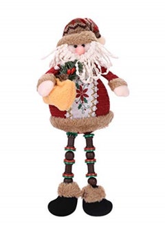 Buy Cute Christmas Ornaments Sitting Doll Figurine Santa Claus Snowman Elk Decoration 12.6x5 inch in UAE