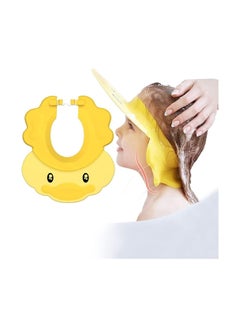 اشتري Baby Shower Cap, Kids Hair Washing Shield Hat, Silicone Kids Bath Cap Visor Hat for Eyes Ears and Face Protector, Adjustable Bath Head Shield for Toddlers في السعودية