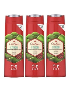 Buy Citron Shower Gel and Shampoo 400ml Pack of 3 in UAE