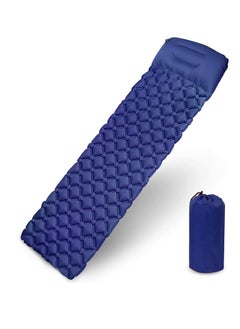 اشتري Inflatable Sleeping Mat Pad, Ultralight Camping Mattress with Pillow, Waterproof Leak proof Inflating Single Bed, Portable Air Pad Mat for Backpacking,Camping,Travel في الامارات