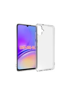 Buy Soft Flexible TPU Anti-Shock Slim Transparent Back Cover For Samsung A06 4G in Saudi Arabia