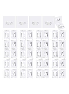 Buy double sided adhesive hooks|20 pack double sided wall hook+4 pack wall hanger holder in Egypt