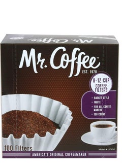 Buy Mr. Coffee 8-12 Cup Coffee Filters, Box, Assorted, 100 Count (Pack of 1) in Saudi Arabia