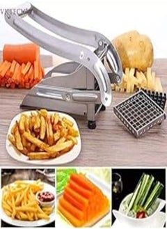 Buy Stainless Steel French Potato Cutter with Blades for Cutting Vegetables and Food Potatoes Very Practical in Kitchen Now Available in Turkish Shop in Egypt