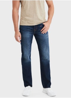 اشتري Mid Wash Straight Jeans في الامارات