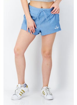 Buy Women Sportswear Fit Running Shorts, Light Blue in UAE