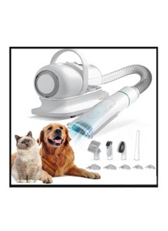 Buy Pro Pet Grooming Kit & Vacuum Suction 99% Pet Hair, Professional Grooming Clippers with 5 Proven Grooming Tools for Dogs Cats and Other Animals in UAE