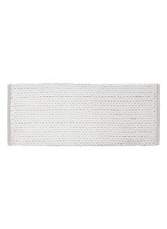 Buy Thick Rectangular Bath Mat White 50 x 120 cm 174727A in Saudi Arabia