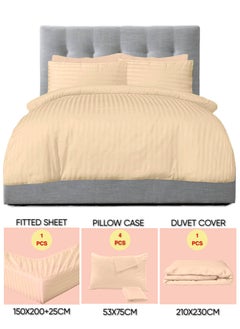 Buy 6 Pieces Queen Size Bed Sheet Set With Duvet Cover Bedding Set in UAE