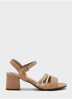 اشتري Multi Strap Mid Heel Sandals في الامارات