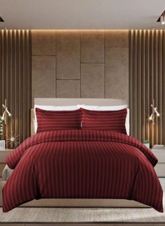 Buy 6 Pieces King Size Duvet Cover Set with Fitted sheet and Pillowcases in UAE